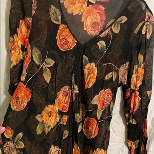 Midnight Velvet tunic. 2X